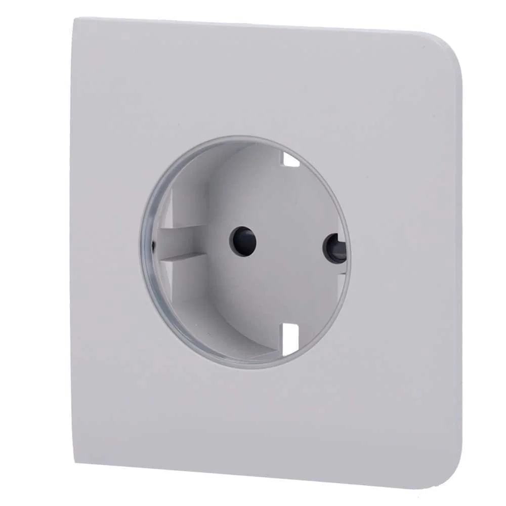 Cobertura Lateral para Ficha Inteligente Tipo F - Compat&iacute;vel com Aj-Outletcore-Smart - Indicador Led