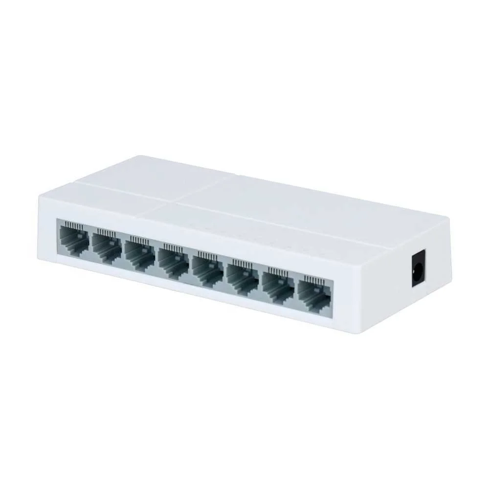 Switch Branded Fast Ethernet - 8 Portas Rj45 - Ve.