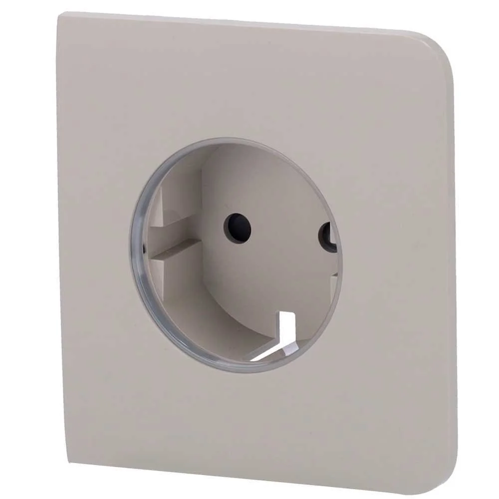 Cobertura Lateral para Ficha Inteligente Tipo F - Compat&iacute;vel com Aj-Outletcore-Smart - Indicador Led