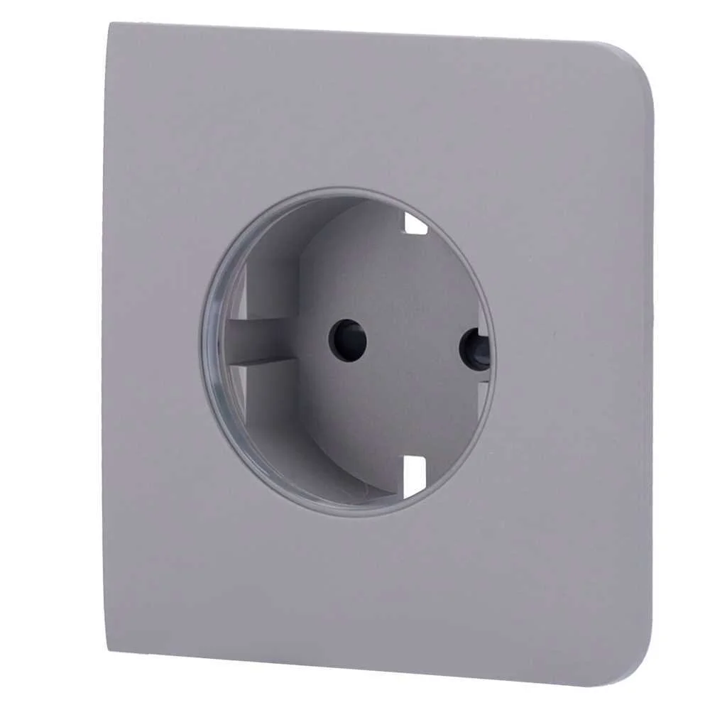 Cobertura Lateral para Ficha Inteligente Tipo F - Compat&iacute;vel com Aj-Outletcore-Smart - Indicador Led