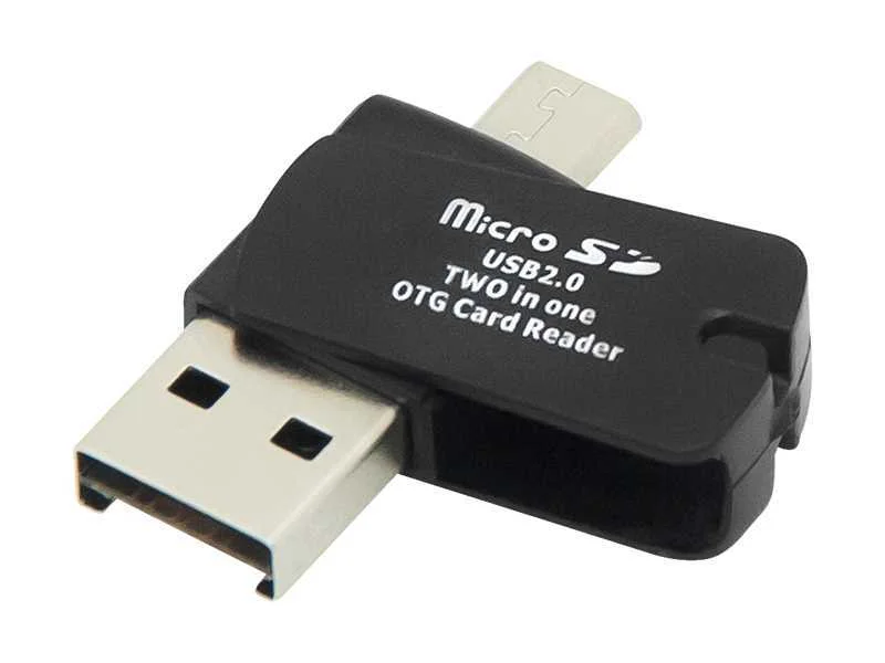 Leitor de cartões Micro Sd 2em1