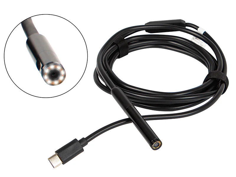 Câmara endoscópica de lente dupla 79mm 2m Wifi
