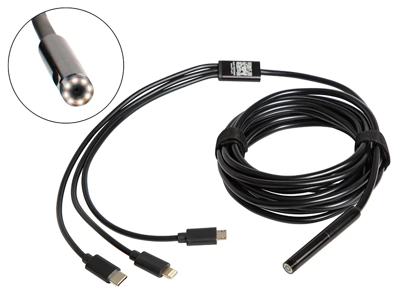 Câmara de lente única para endoscópio 79mm 2m Wifi