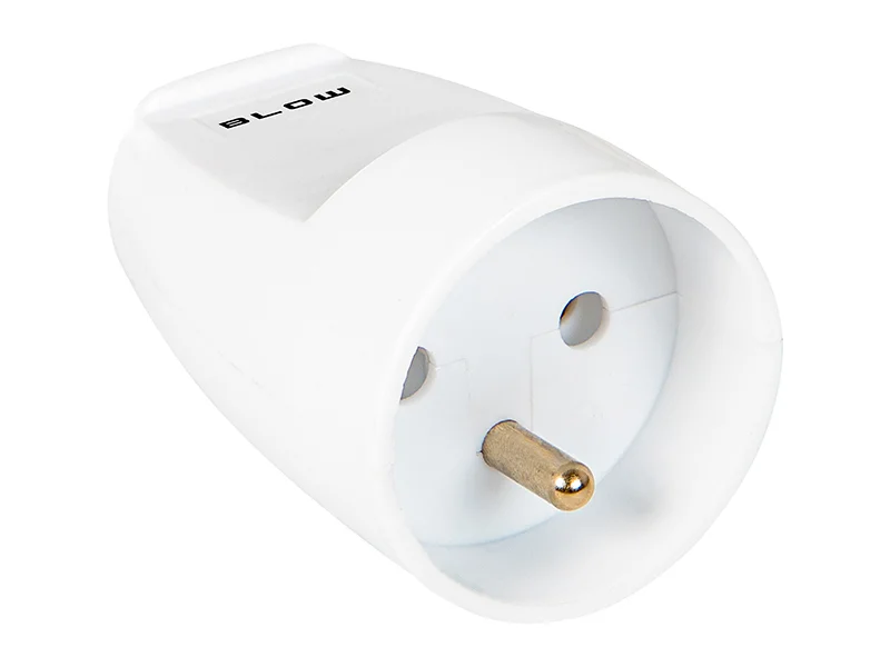 Tomada Gn-161 Pr Ligação à terra simples Branco