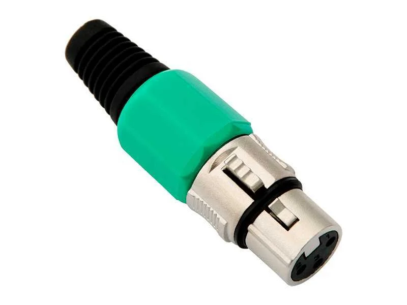 Tomada de microfone Xlr 3p no cabo