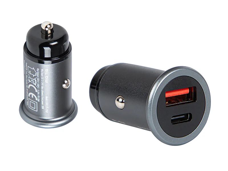 Carregador de Isqueiro Usb+Usb-C Tomada 30w G30c