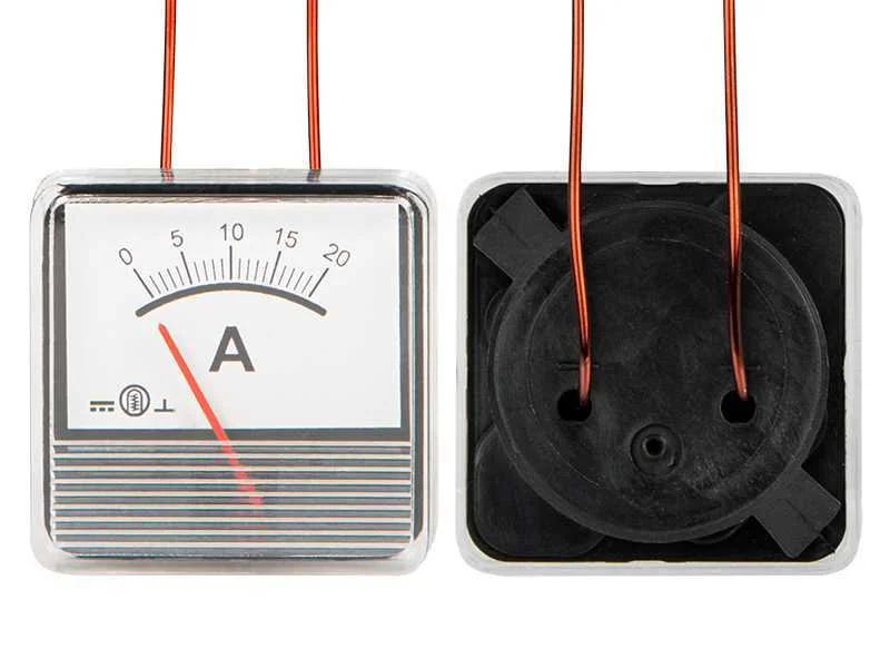 Medidor analógico Amperímetro 20a Square Polish