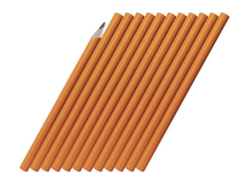 Lápis de Construção 18cm 12pcs