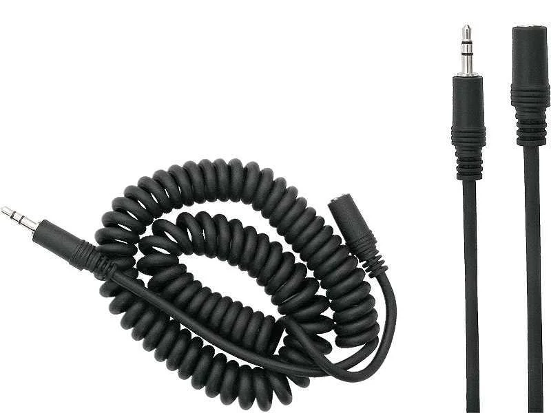Cabo Extensão Espiral Jack 3,5mm Macho - Jack 3,5.
