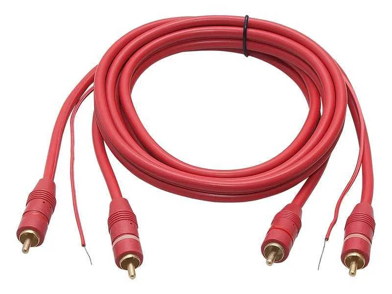 Ligação 2xrca 6mm 1,5m Vermelho