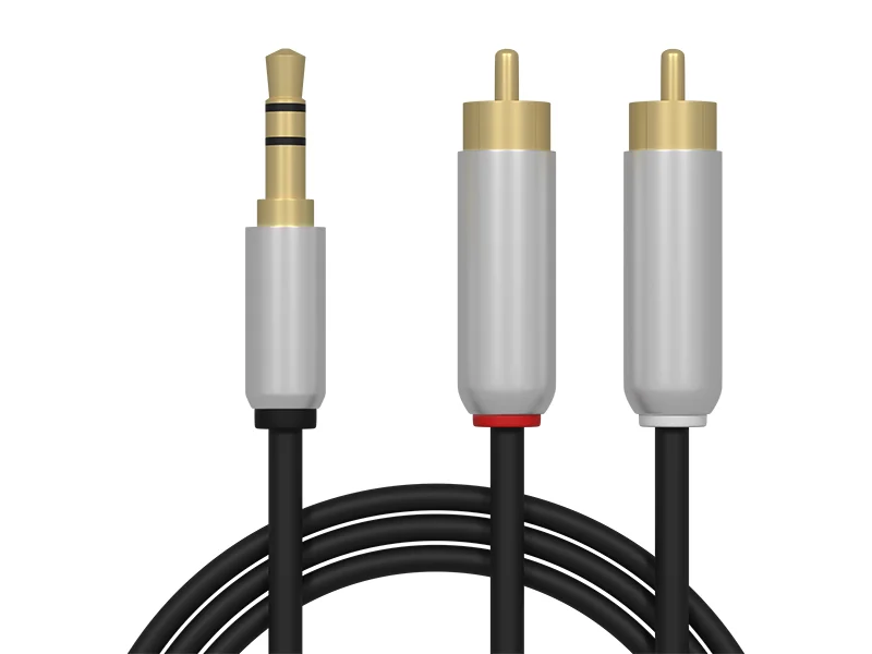 Ficha de ligação 3,5st-2xrca 1,5m Metal