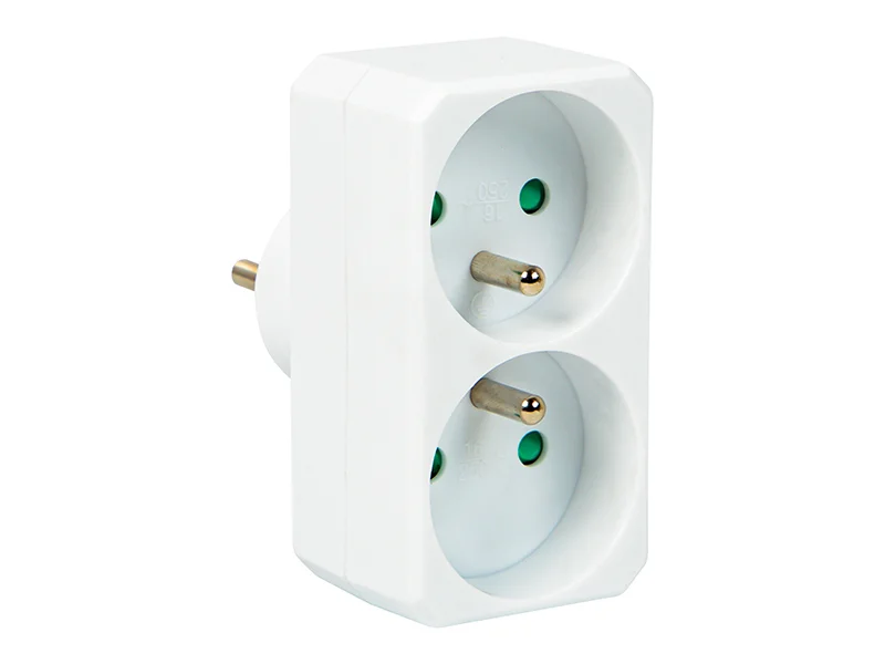 R-270p Pr Distribuidor de 2 tomadas de terra Cir