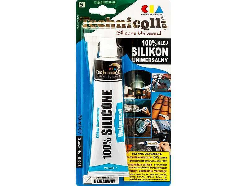 Silicone multiusos 70ml Incolor Technicqll