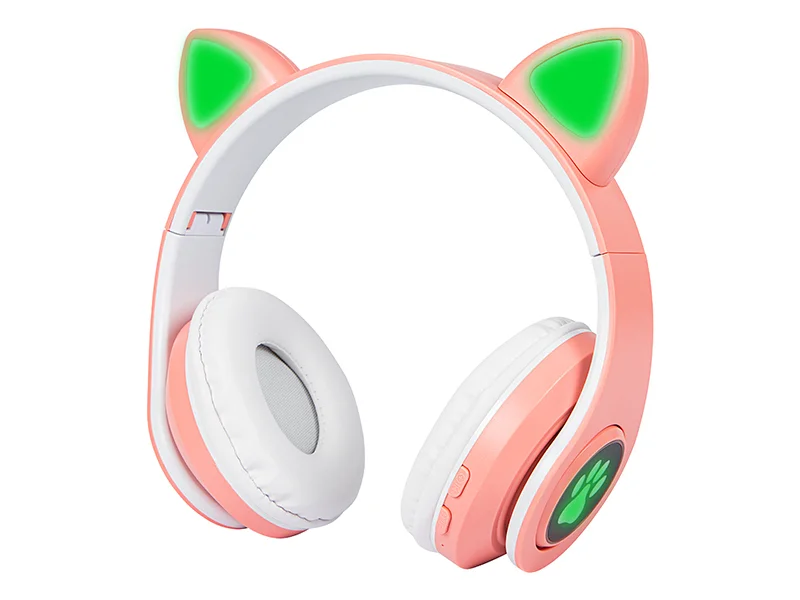Auscultadores Bt 50 LED Pink Ears