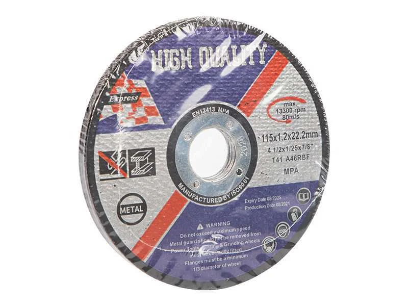 Disco de corte para metal 115x1,2mm 5pcs