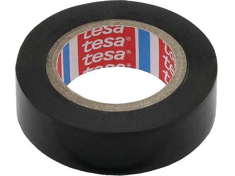 Fita adesiva Tesa 10m/15mm Pvc Preto
