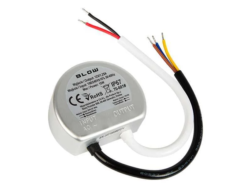 Caixa de Alimentação de 12v/1,25a 15w com Pulsação Metálica