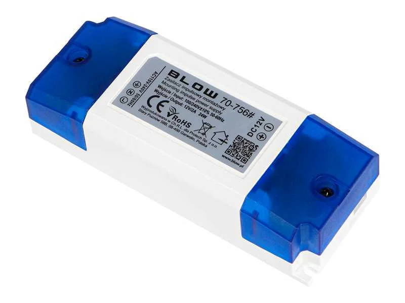 Fonte de Alimentação de Impulso de Plástico 12v/2a 24w