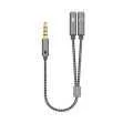 Cable Adaptador Aisens Audio Jack 3.5 4p/M-2xjack.