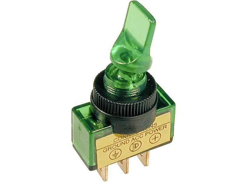 Interruptor Asw-14d Hebble 12v Verde