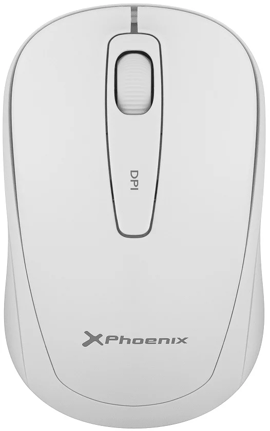 Rato Óptico S/ Fios M250 1600dpi Branco - Phoenix