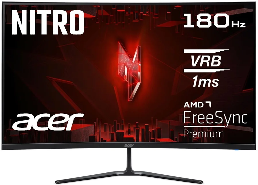 Monitor Curvo 31.5" Ed0 Nitro Ed320qrs3bmiipx Full Hd Preto - Acer