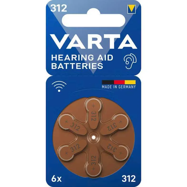 Pilhas Acousticas Rayovac 312 - Blister 6