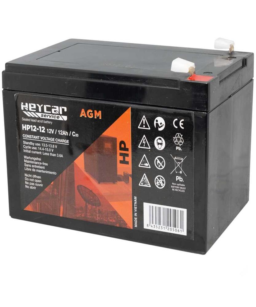 Batería 12v 12ah Heycar Hp 151x98x95/100mm
