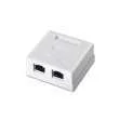 Roseta de Superficie Aisens Rj45 Cat.6 Ftp 2 Toma.
