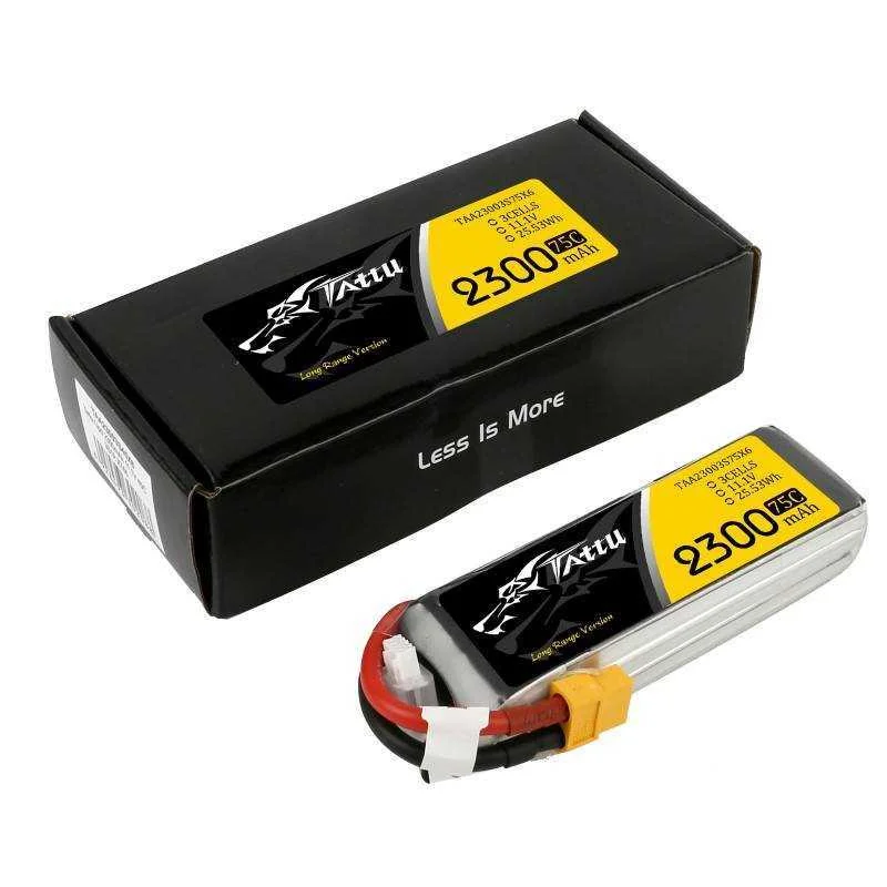 Battery Pack Tattu 2300mah 11.1v 75c 3s1p Lipo With Xt60