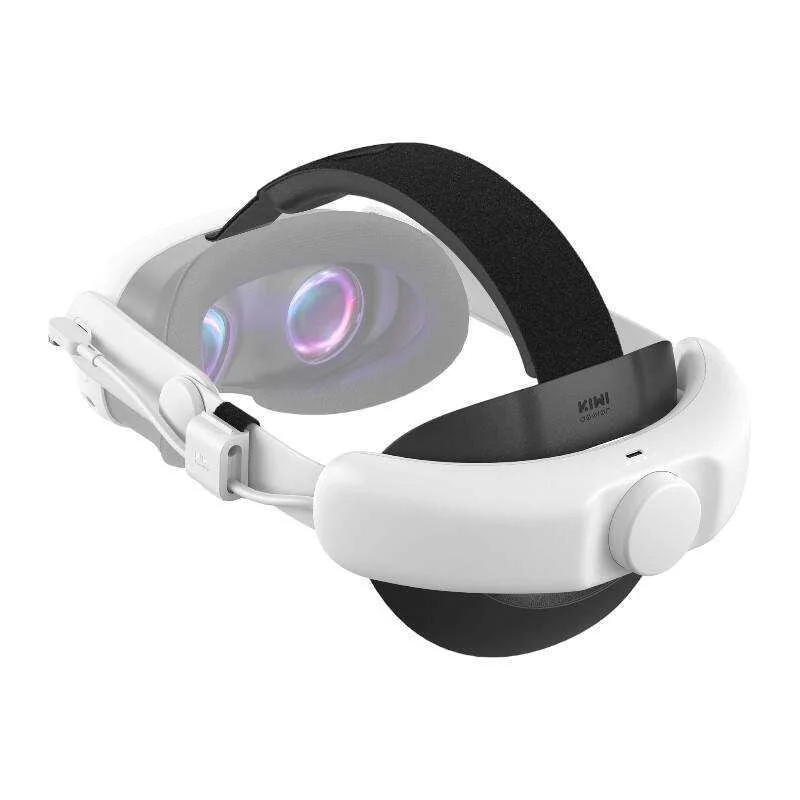 Single-Point-Charging Battery Head Strap 6400mah Kiwi Design Q31-Spcu For Meta Quest 3 White