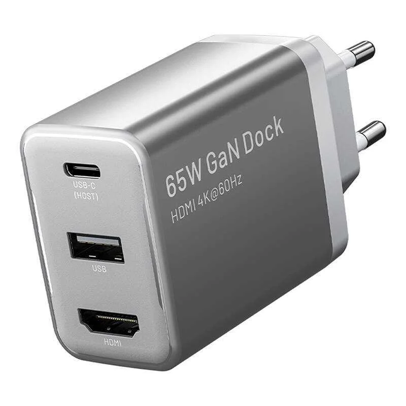 Vention Fjah0-Eu UsbC+A+Hdmi Gan Mains Charger