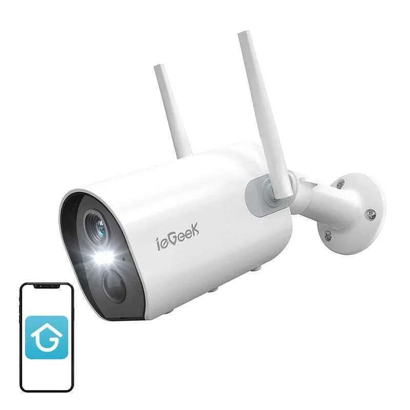 Câmara de exterior sem fios Wifi Iegeek Zs-Gx2s B.