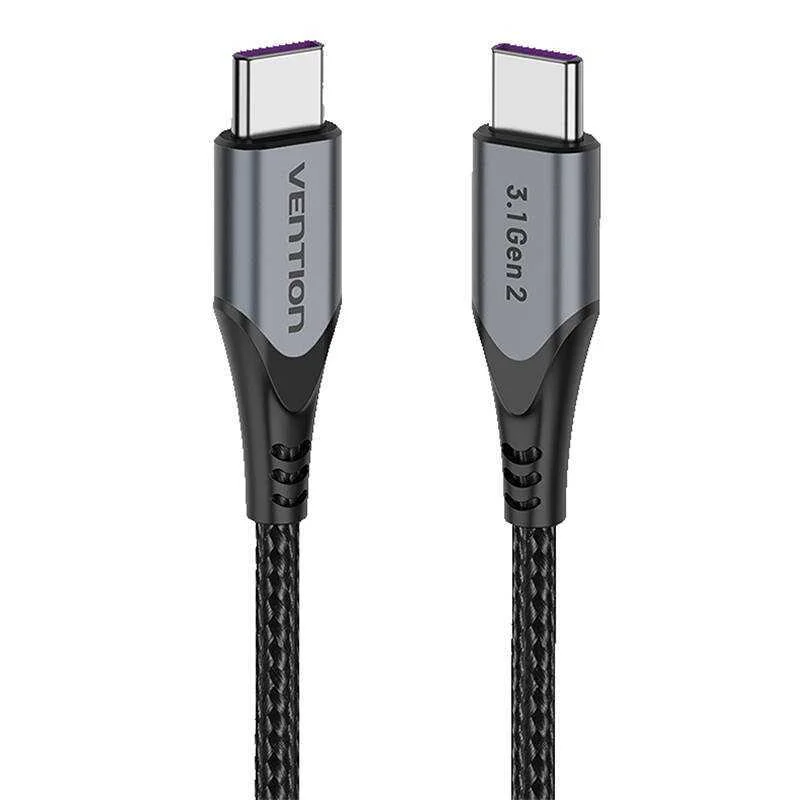 Usb-C para Usb-C 100w Vention Tahhf 5a 1m Usb 31 G
