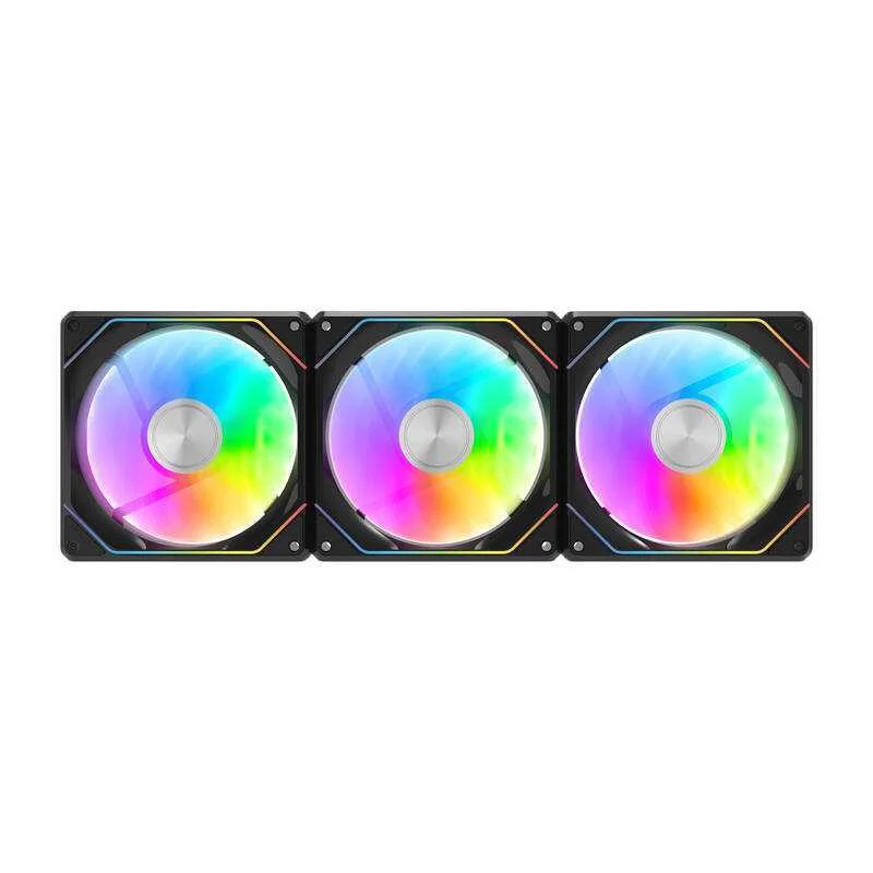 Ventoinhas de Computador 3 em 1 Darkflash Gauss G24 Preto