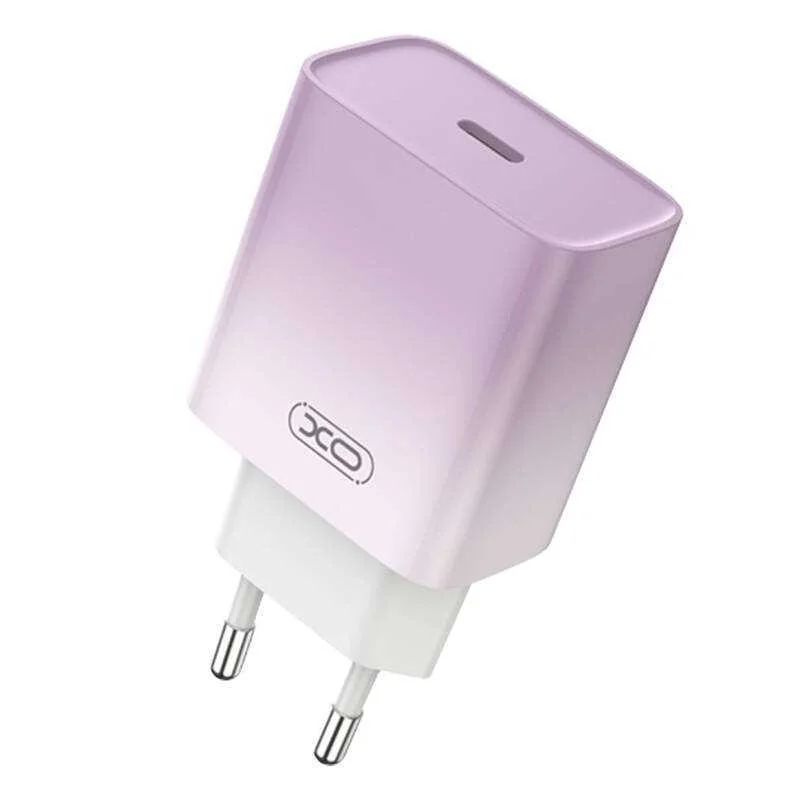 Carregador de Parede Xo Ce18, Usb-C, Pd30w Púrpura