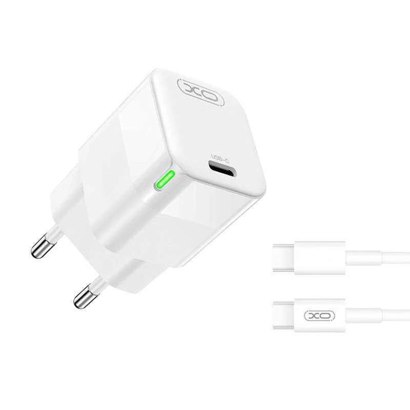 Carregador de Parede Xo Ce06, 30w, Usb-C, com Cabo Ubs-C