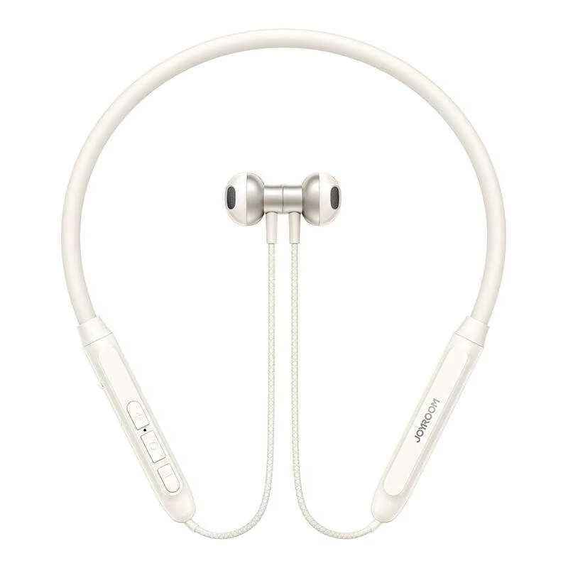 Joyroom Jr-D8 Wireless Neckband Headphones (Cream White)