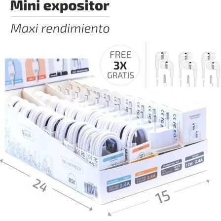 Expositor Bsk Tech One Tec2991/ Incluye 10 Cargad.