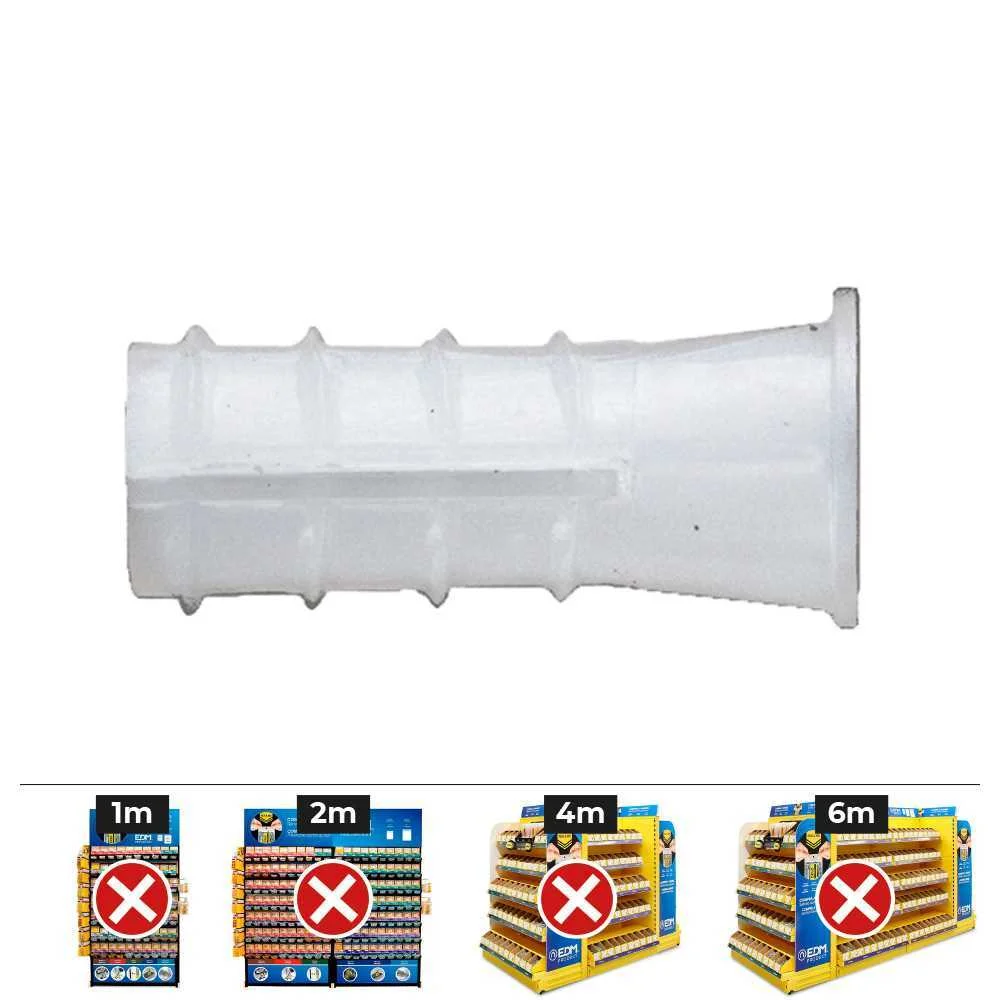 Caixa 200 Unidades. Almofada Plástica Tipo B 10 Mm