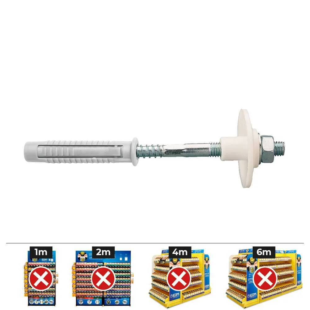 Kit de fixação de pia de saco com porca de ferro .