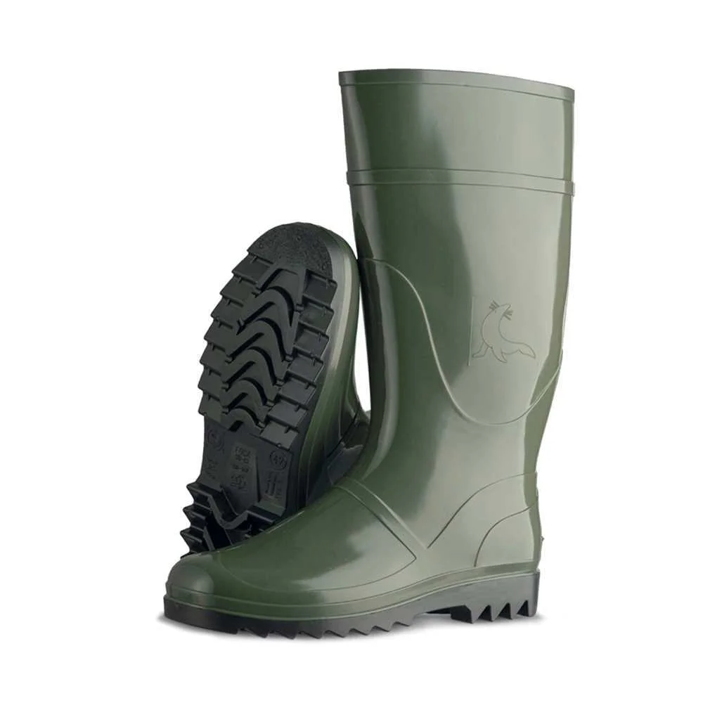 Bota de &aacute;gua uma cor verde oliva alto tamanho 47