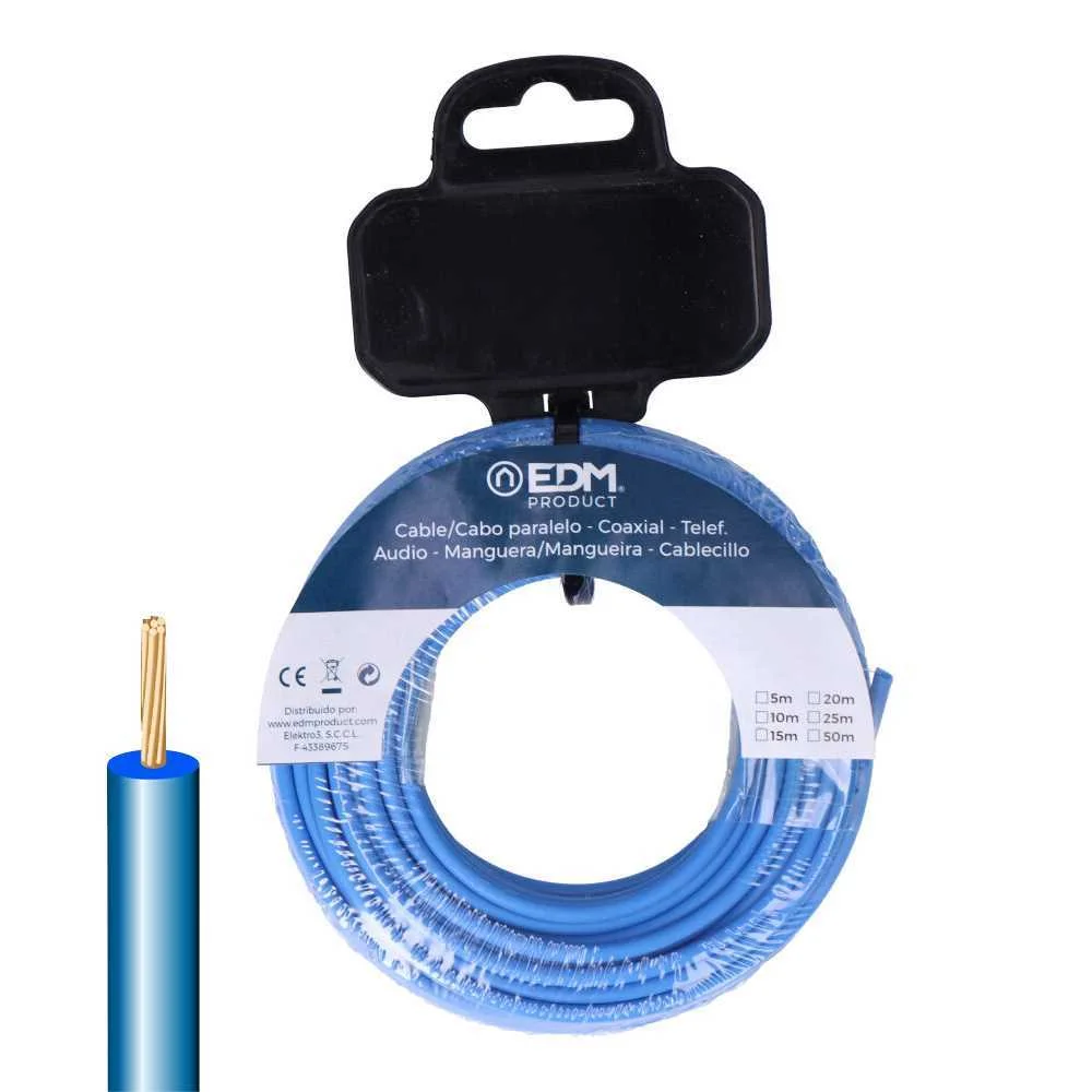 Cabo h07z1-k 6 mm2 azul 20 m