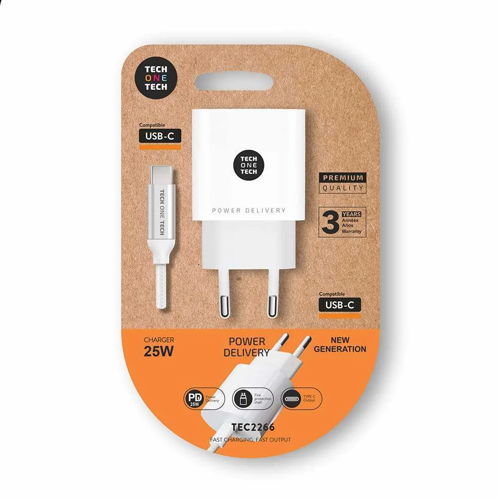 Carregador Pd Ultra-Rápido de 25 W + Cabo Usb-C B.