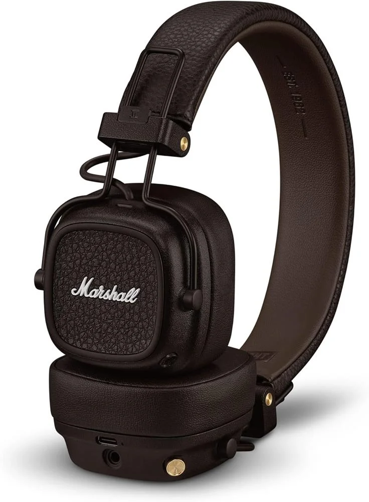 Auscultadores Bluetooth Marshall Major V Castanho
