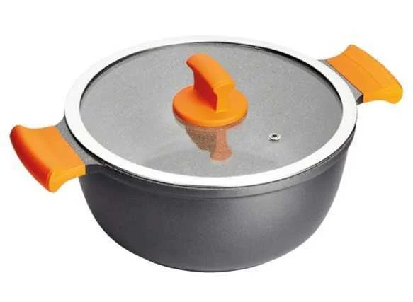 Caçarola ABSOLUT INOX 24CM TAMPA VIDRO 18164