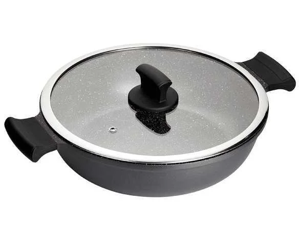 Caçarola ABSOLUT INOX 32CM c/ Tampa de Vidro