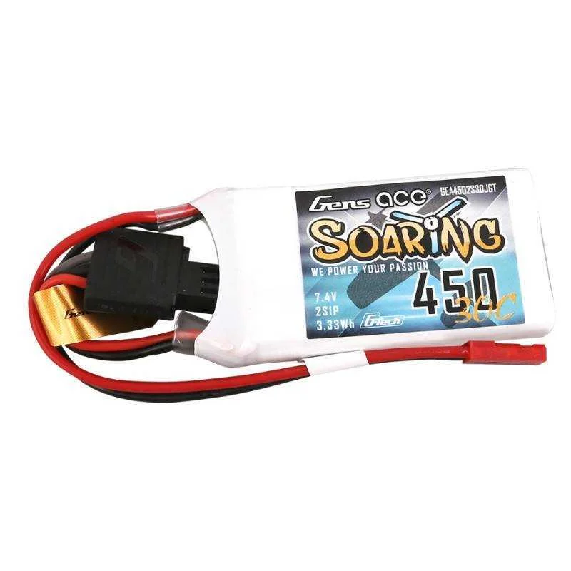 Battery Gens Ace G-Tech Soaring 450mah 7,4v 30c 2s1p Jst-Syp