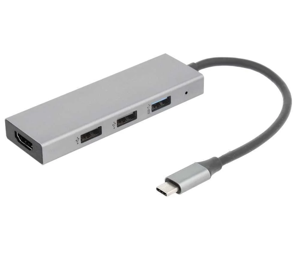 Adaptador de Concentrador 4 em 1 Usb-C para Usb Y Hdmi