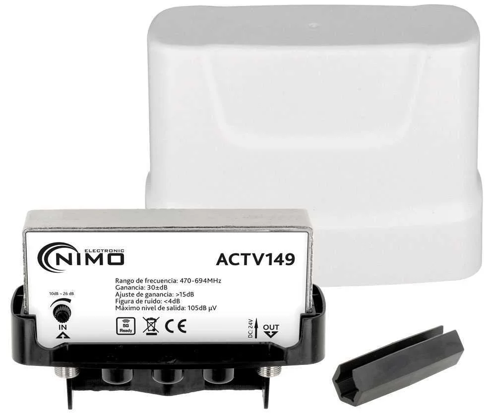 Amplificador Exterior de Mástil para Antena Tv 1e.